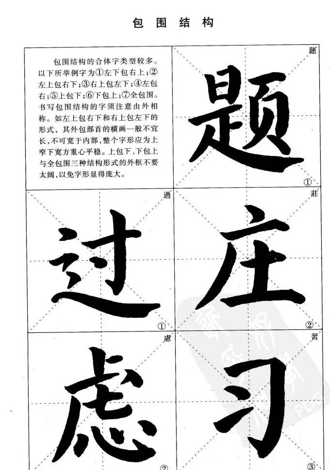 《简化字楷书结构法》字帖图片48张 | 软笔楷书字帖