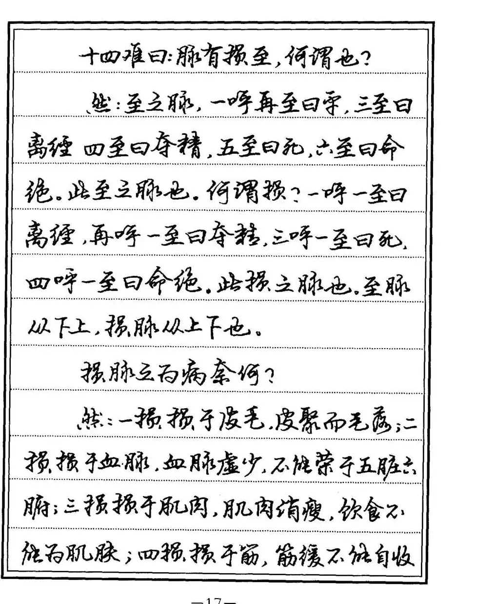 苏德生书法《中医经典钢笔字帖难经》 | 硬笔书法字帖