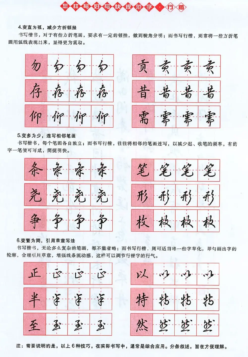 吴玉生行楷书法字帖《怎样写好写快规范字》 | 钢笔书法字帖