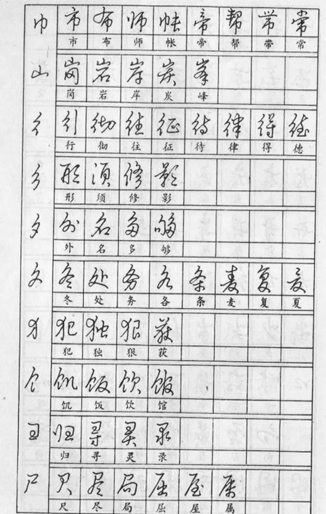 黄若舟经典字帖《怎样快写钢笔字》 | 硬笔书法字帖