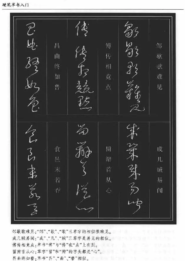 硬笔书法丛书《硬笔草书入门》 | 硬笔书法字帖