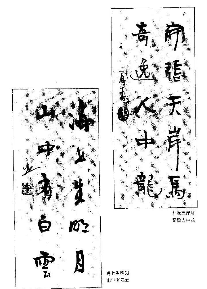 杨再春书法作品五言对联 | 名家书法作品赏析