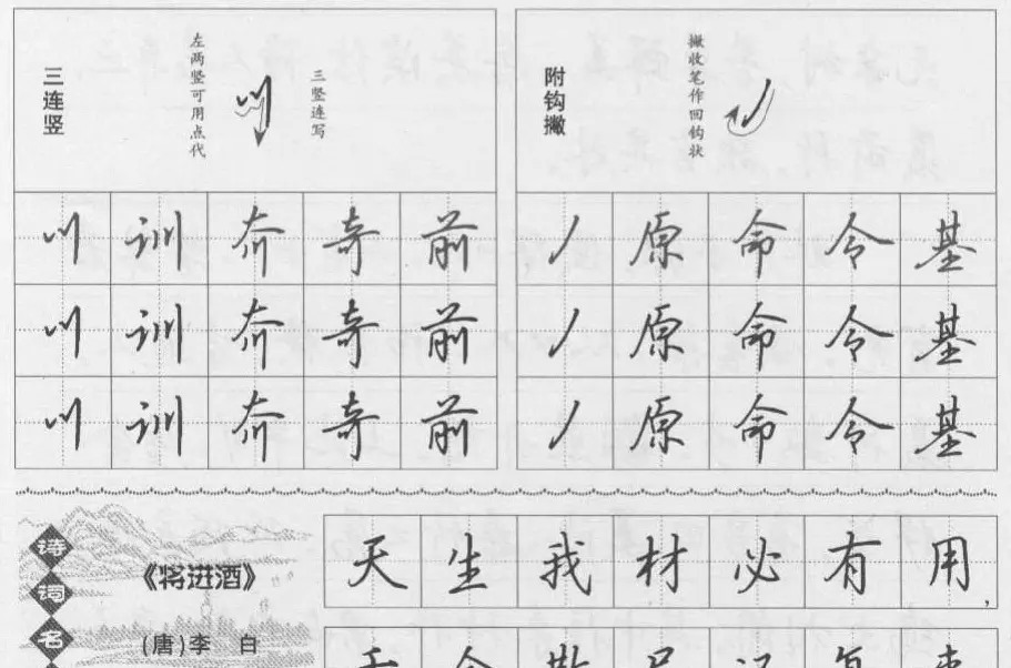 钢笔行书入门教材 | 钢笔书法字帖