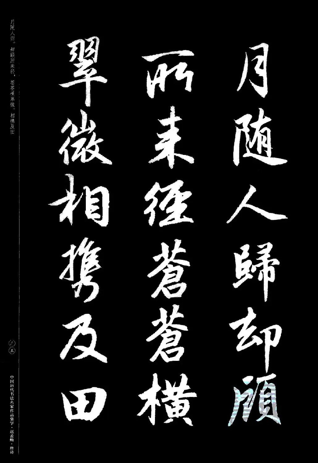 赵孟頫书法集字《唐诗》 | 软笔行书字帖