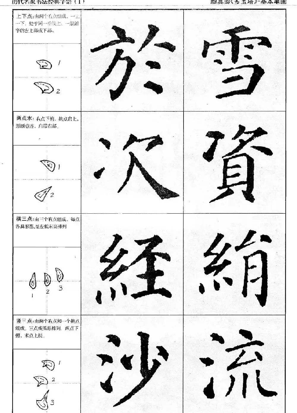 经典字帖：颜真卿多宝塔字谱 | 软笔楷书字帖