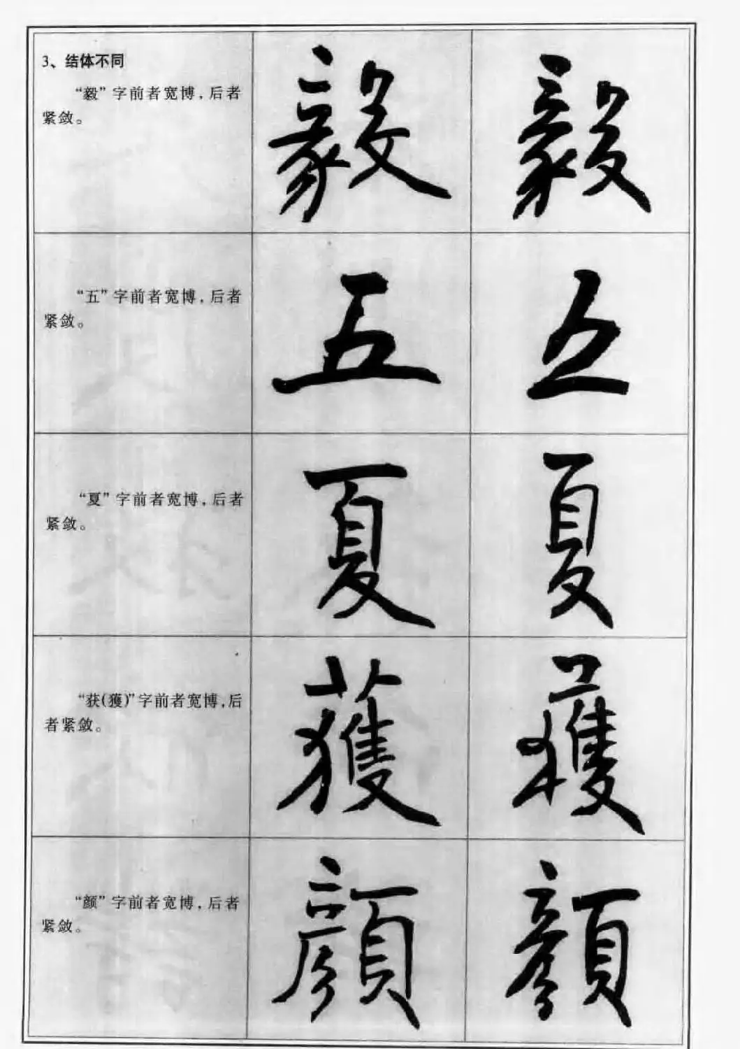 毛笔字帖教程《行书入门大字谱》 | 软笔行书字帖