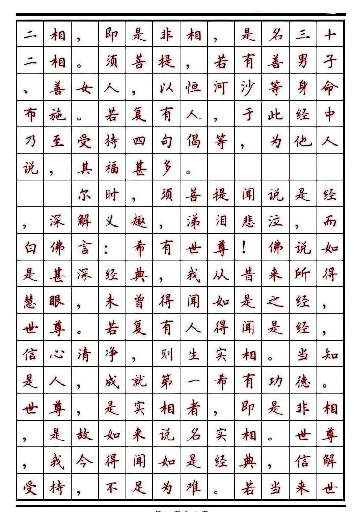 顾仲安楷书钢笔字帖《金刚经》 | 钢笔书法字帖