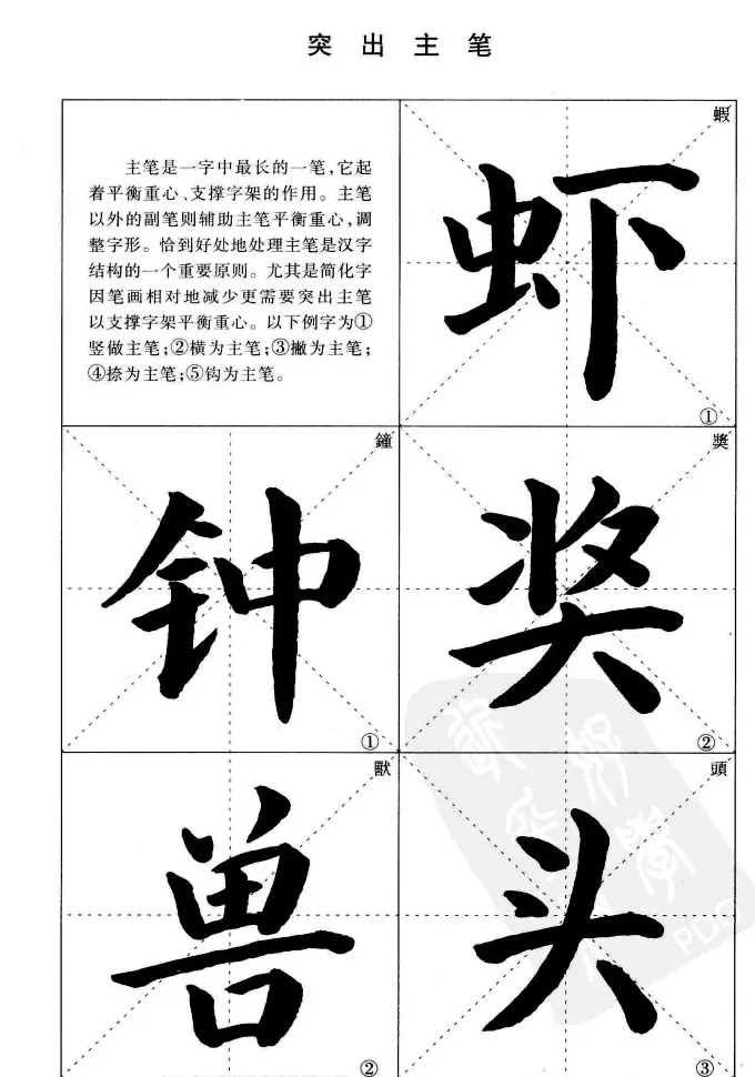 《简化字楷书结构法》字帖图片48张 | 软笔楷书字帖