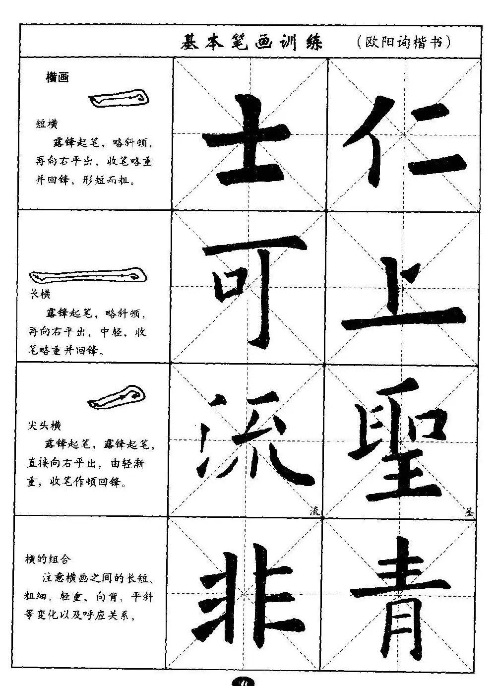 毛笔字帖大全--通用教程：欧阳询楷书 | 毛笔楷书字帖