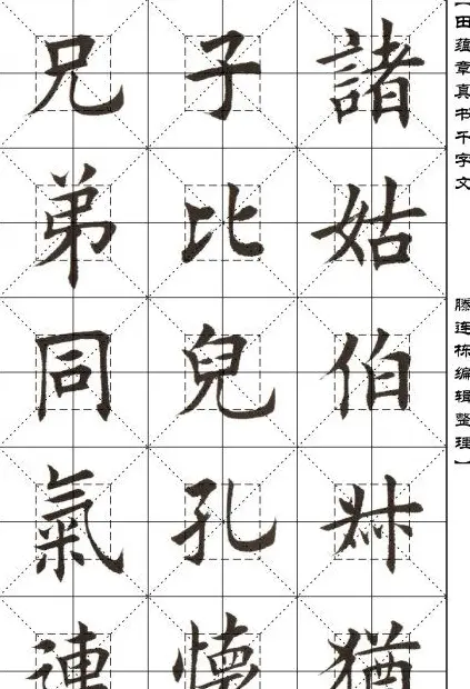 田蕴章书法字帖楷书千字文 | 软笔楷书字帖