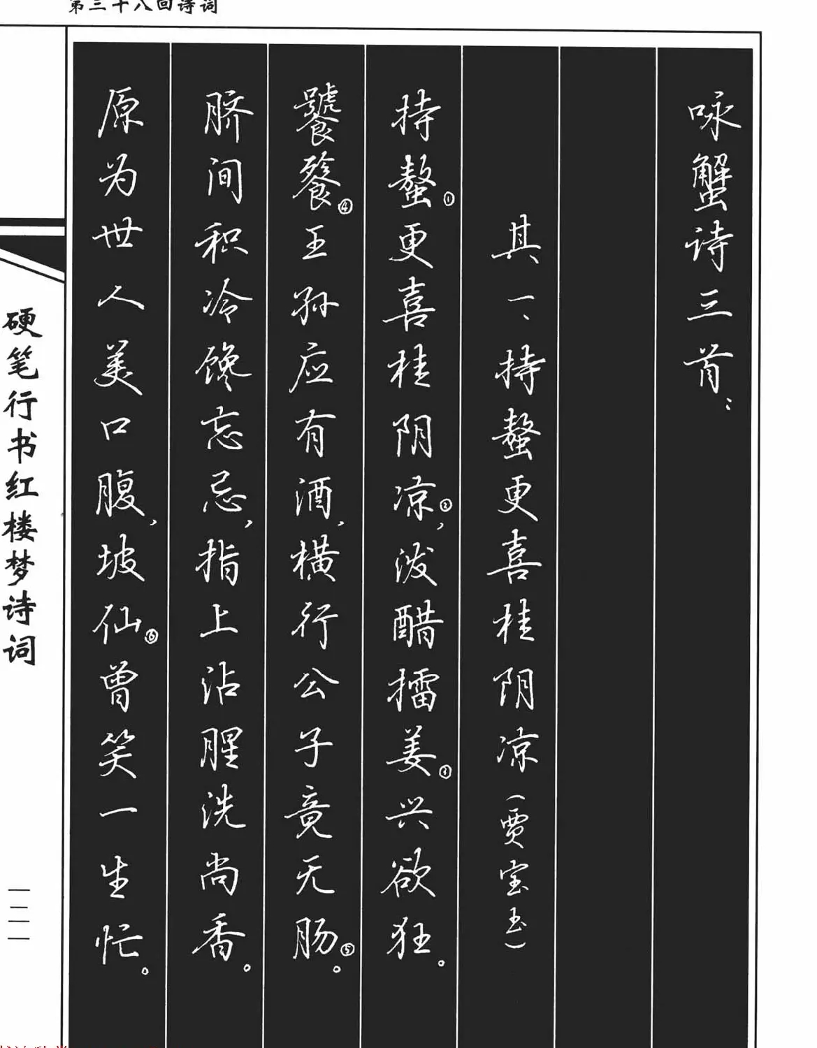 吴玉生钢笔字帖欣赏《硬笔行书红楼梦诗词》 | 硬笔书法字帖