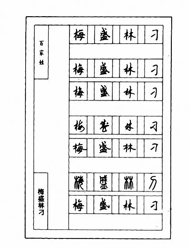 钢笔七体字帖《顾仲安书百家姓》 | 硬笔书法字帖