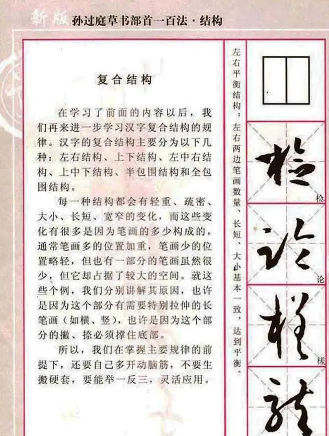 历代名家字帖《孙过庭草书部首一百法》 | 软笔草书字帖