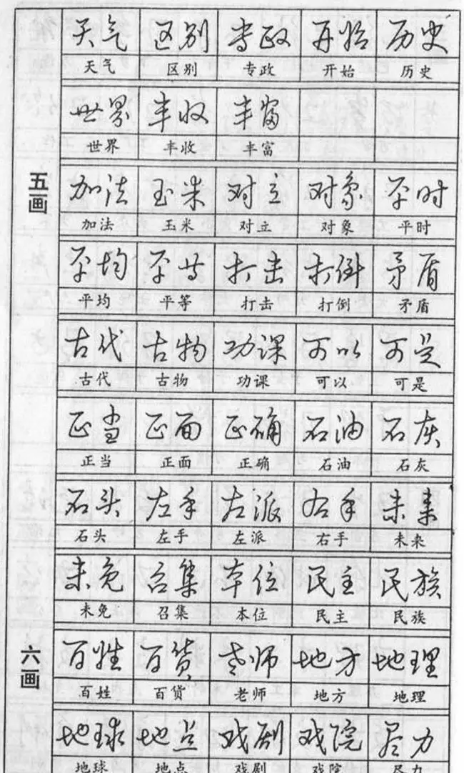 黄若舟经典字帖《怎样快写钢笔字》 | 硬笔书法字帖