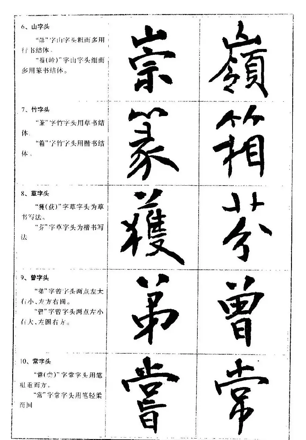 毛笔字帖教程《行书入门大字谱》 | 软笔行书字帖