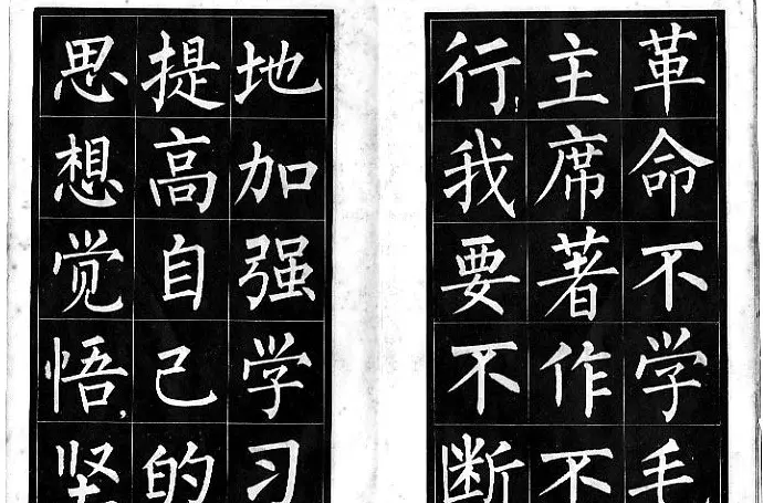 柳体《雷鋒日記》中楷字帖 | 软笔楷书字帖