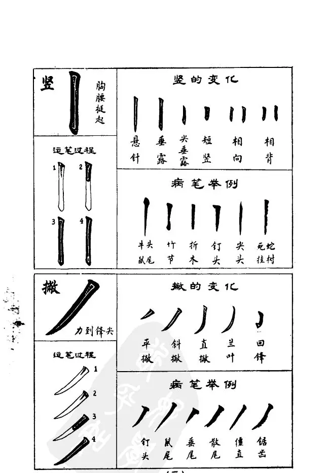 任政《楷书基本点画笔法》 | 毛笔楷书字帖