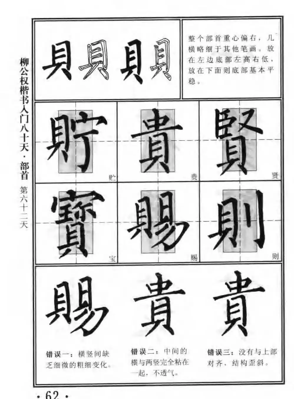 书法教程字帖《柳公权楷书入门80天》 | 软笔楷书字帖