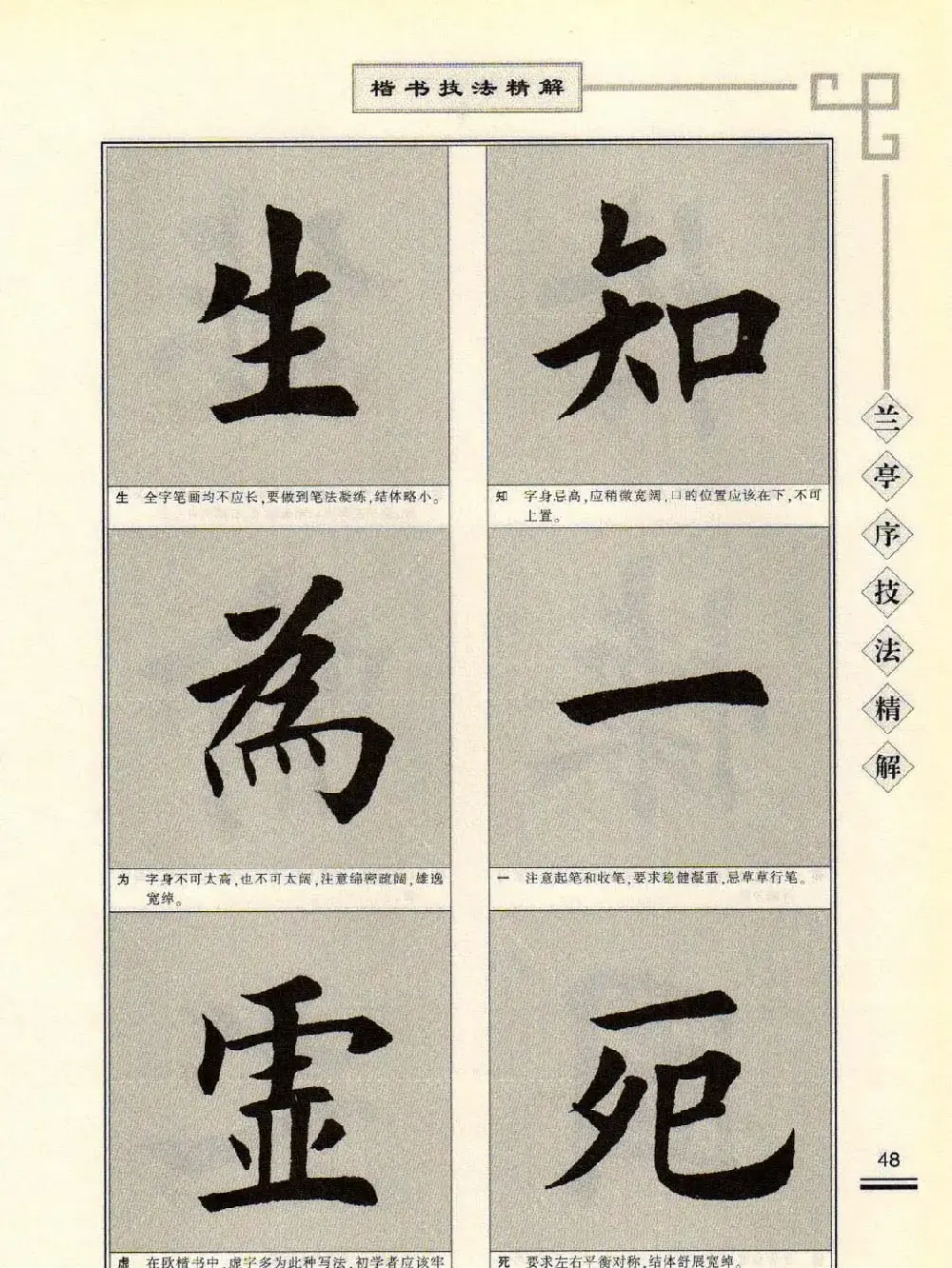 田英章字帖兰亭序技法精解（楷书） | 毛笔楷书字帖