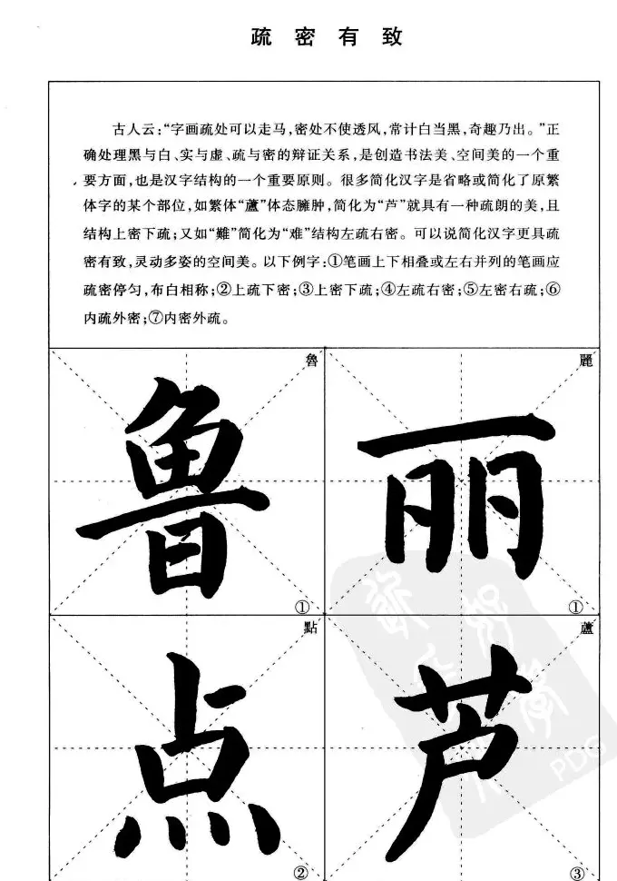 《简化字楷书结构法》字帖图片48张 | 软笔楷书字帖