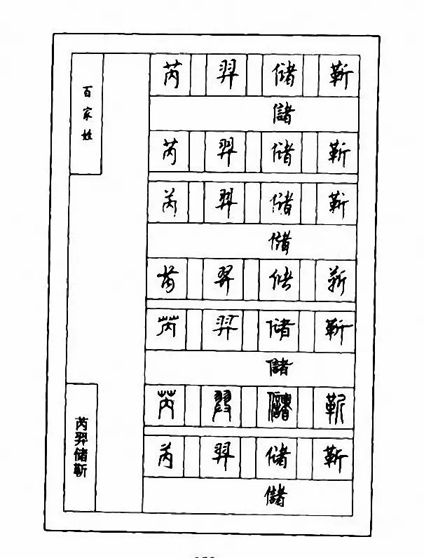 钢笔七体字帖《顾仲安书百家姓》 | 硬笔书法字帖