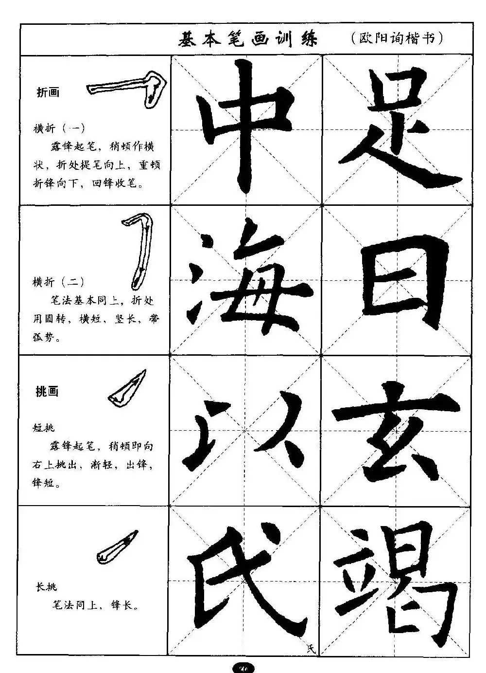 毛笔字帖大全--通用教程：欧阳询楷书 | 毛笔楷书字帖