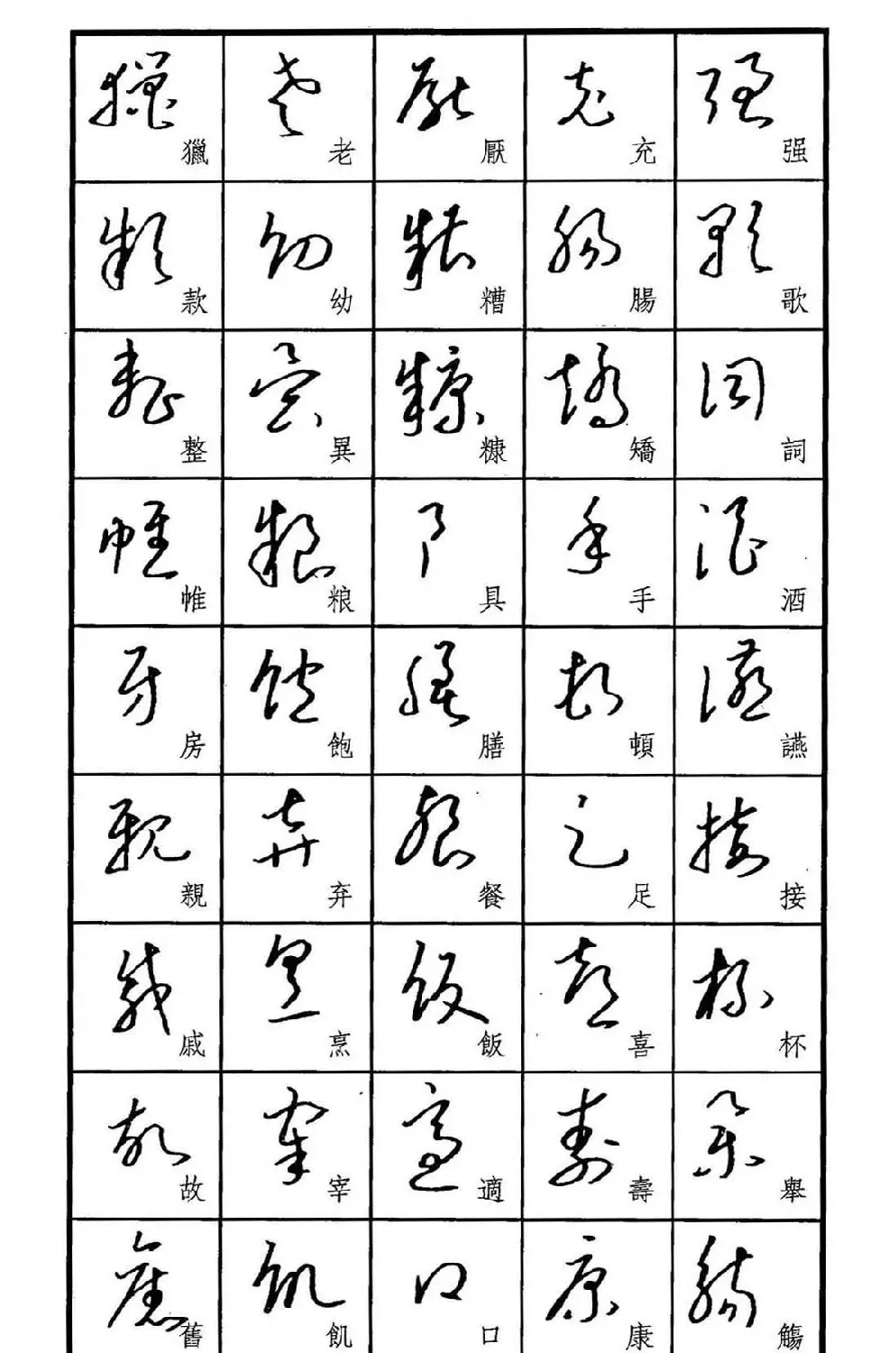 梧桐钢笔书帖《标准草书范字》 | 硬笔书法字帖