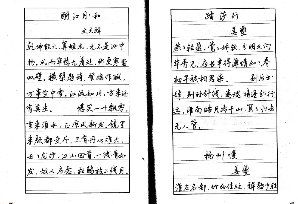 书法自学丛帖《中学生唐宋诗词钢笔字帖》 | 钢笔书法字帖