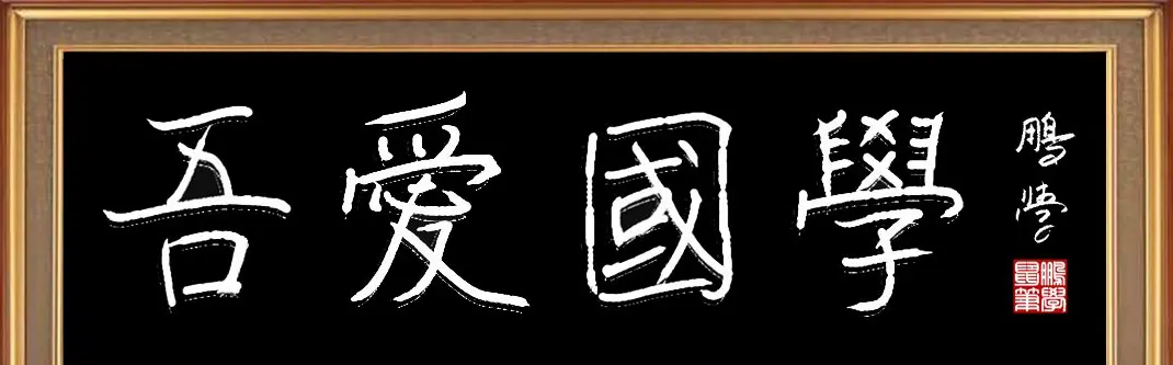 电脑手绘：吾爱国学 | 钢笔书法作品