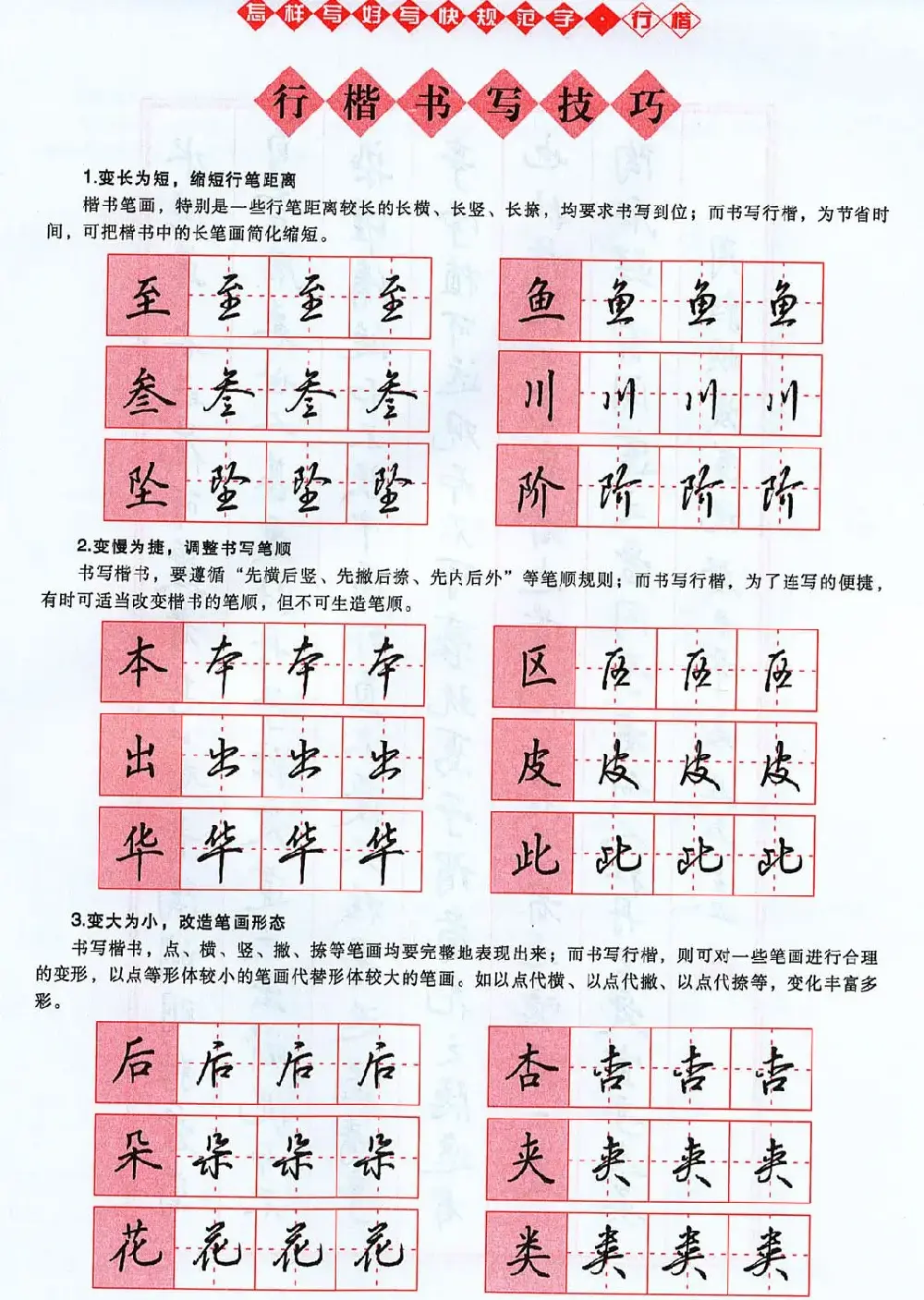 吴玉生行楷书法字帖《怎样写好写快规范字》 | 钢笔书法字帖