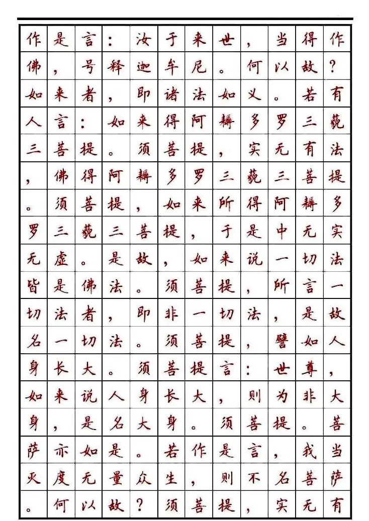 顾仲安楷书钢笔字帖《金刚经》 | 钢笔书法字帖