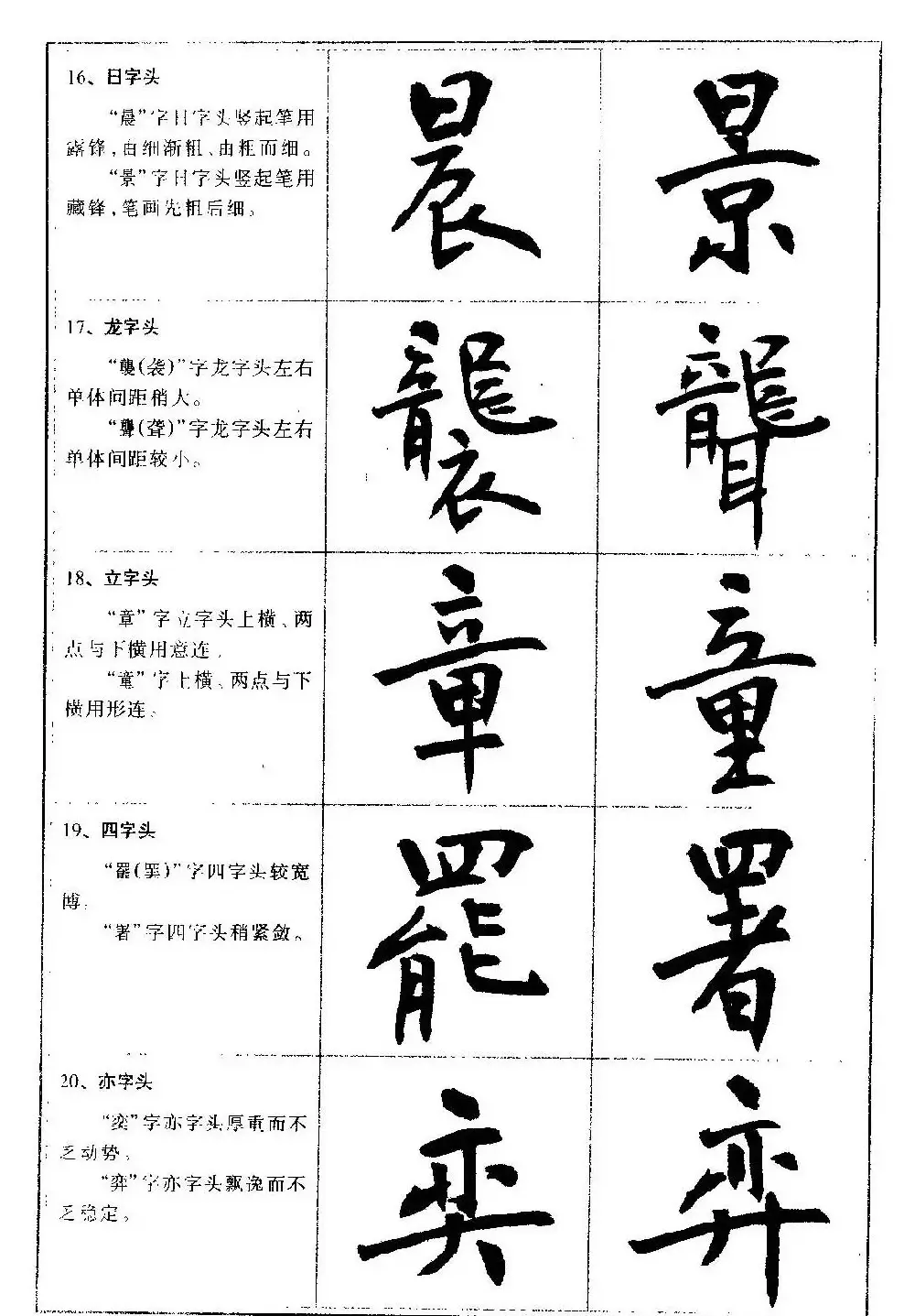 毛笔字帖教程《行书入门大字谱》 | 软笔行书字帖