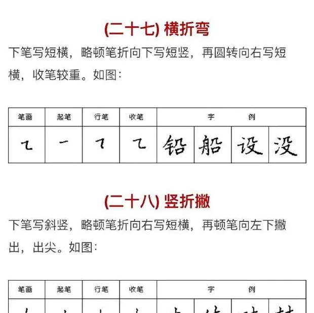 硬笔书法入门教程：基本笔画+行楷书法九课 | 硬笔书法字帖