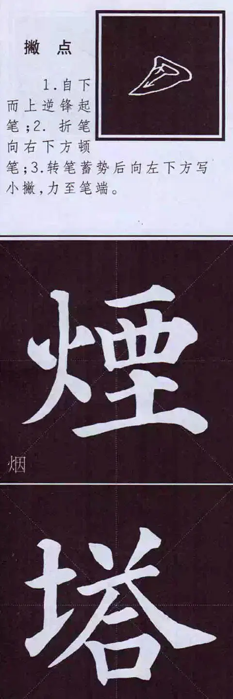 颜体字书法要诀！《多宝塔碑》边旁部首书写教程 | 毛笔楷书字帖