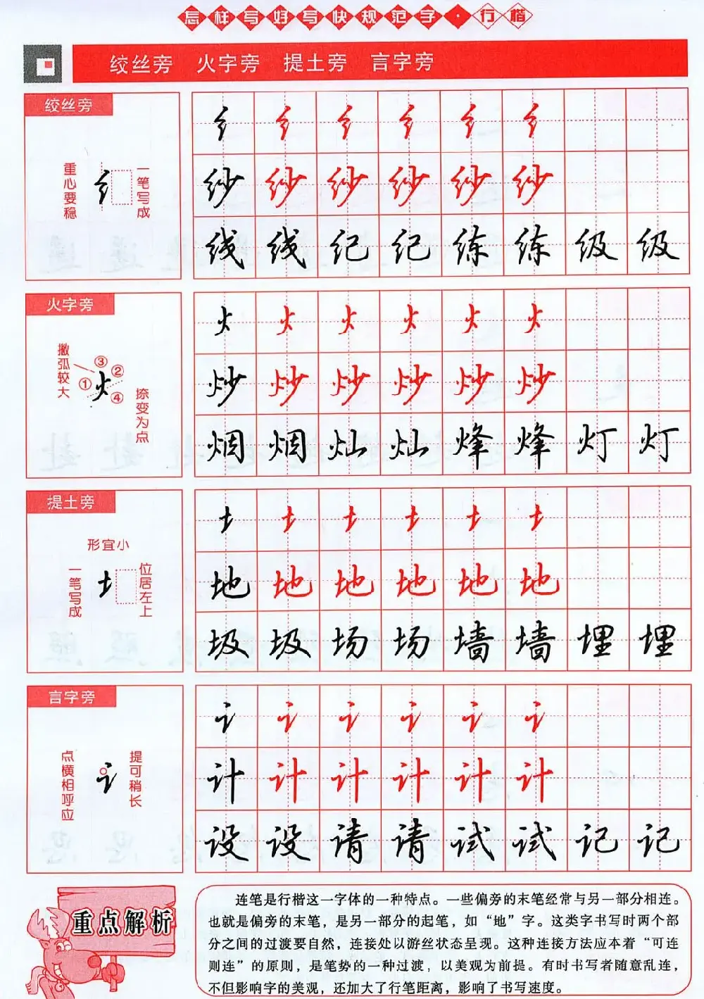 吴玉生行楷书法字帖《怎样写好写快规范字》 | 钢笔书法字帖