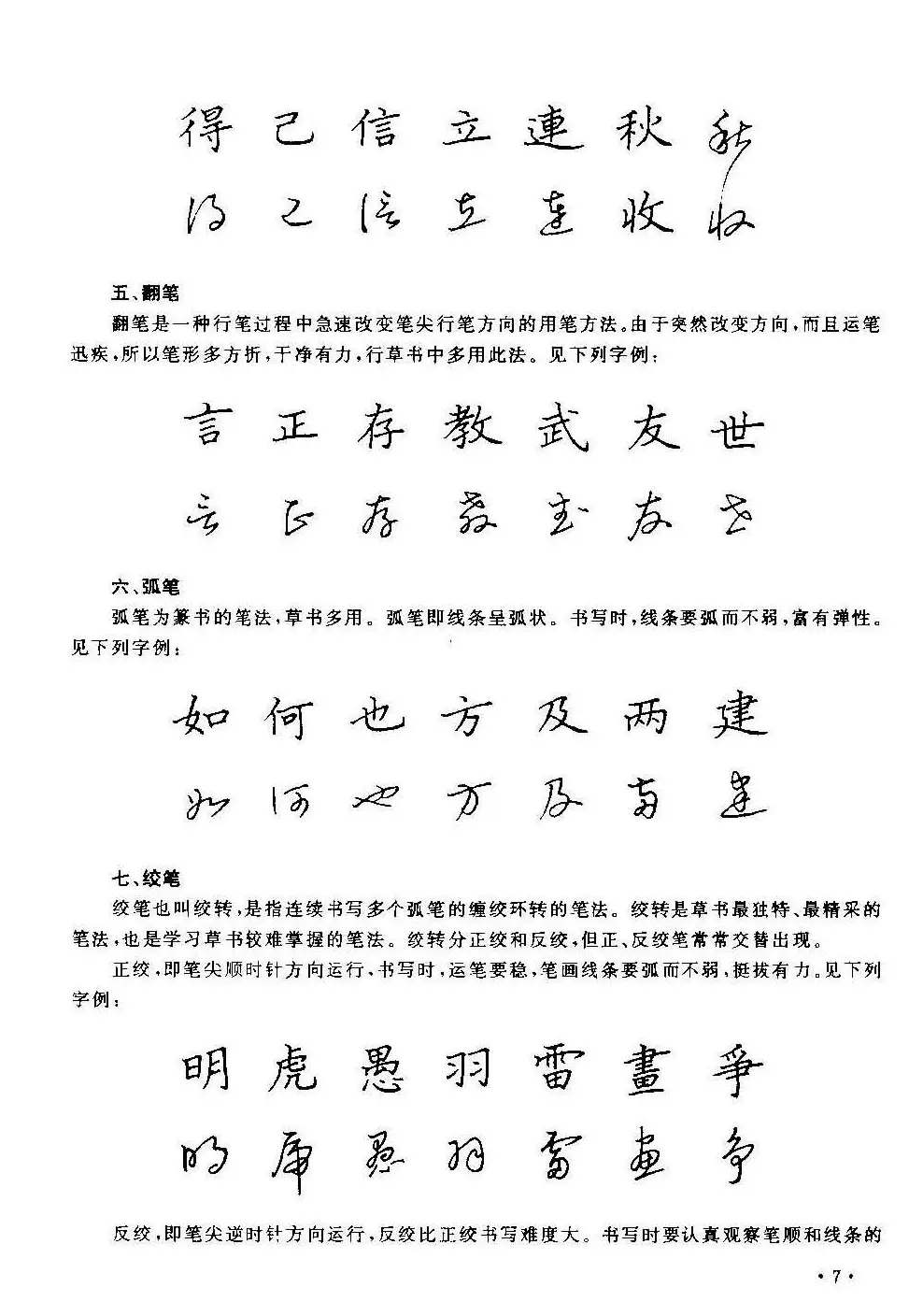 字帖下载丁永康《硬笔草字书写技法》 | 钢笔书法字帖