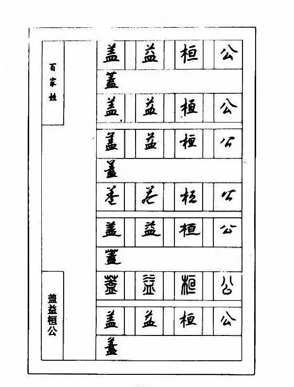 钢笔七体字帖《顾仲安书百家姓》 | 硬笔书法字帖