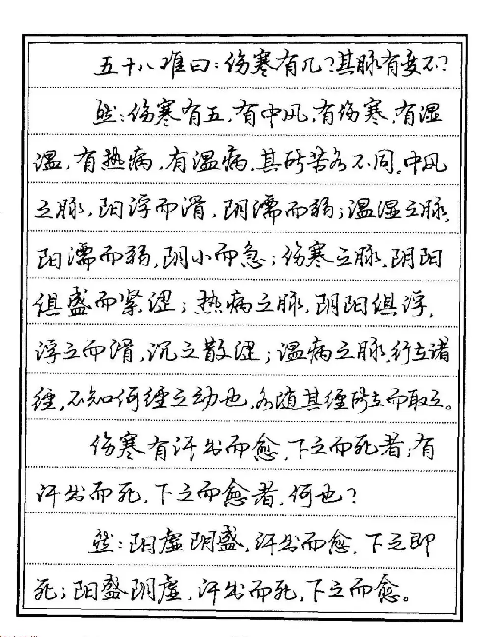 苏德生硬笔书法《中医经典钢笔字帖·难经》 | 硬笔书法字帖