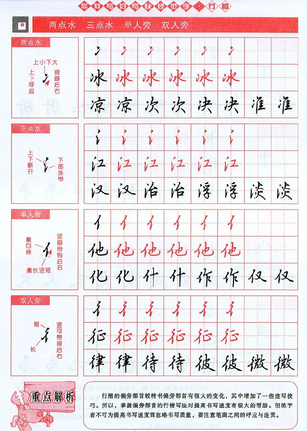 吴玉生行楷书法字帖《怎样写好写快规范字》 | 钢笔书法字帖