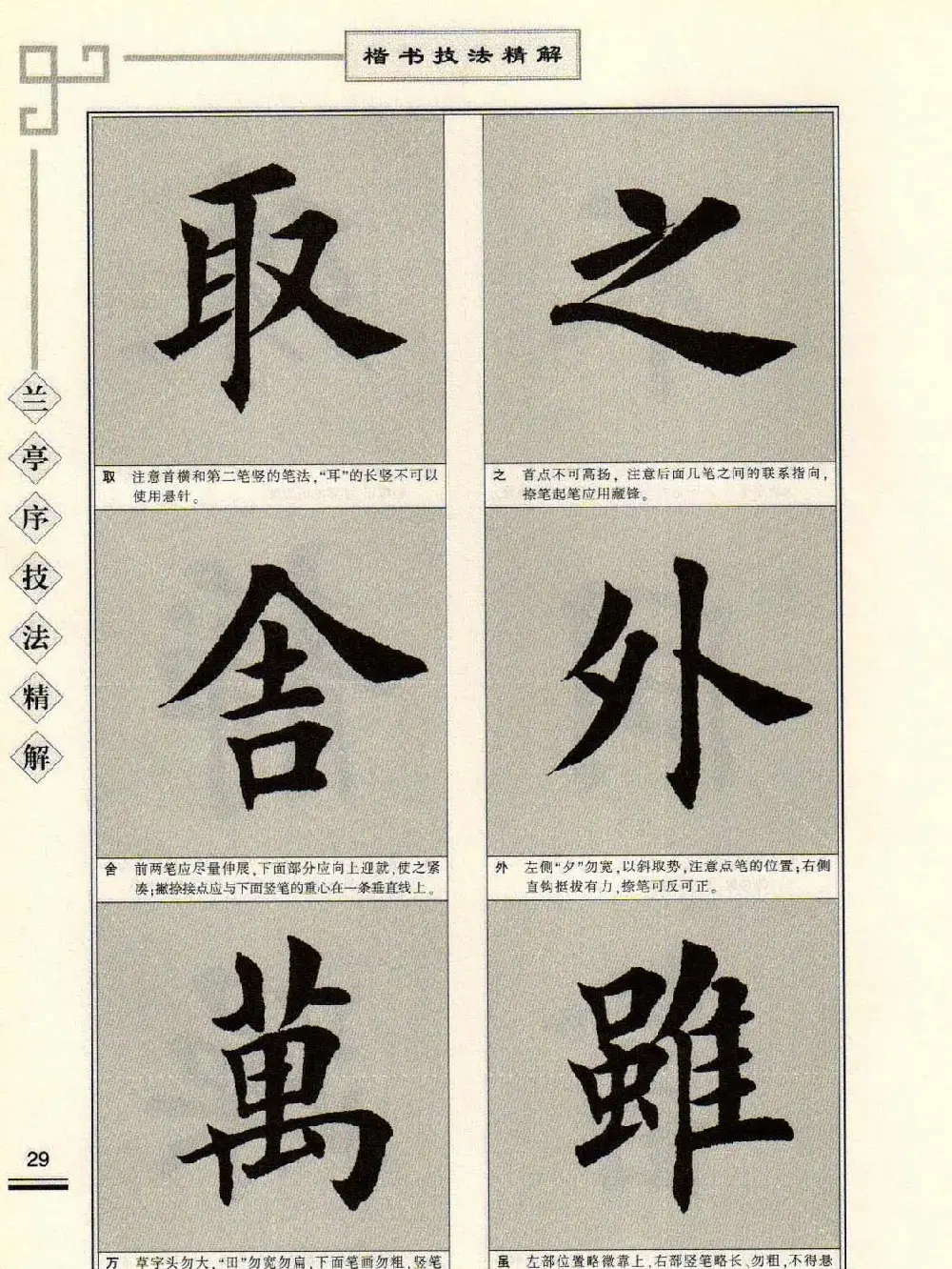 田英章字帖兰亭序技法精解（楷书） | 毛笔楷书字帖
