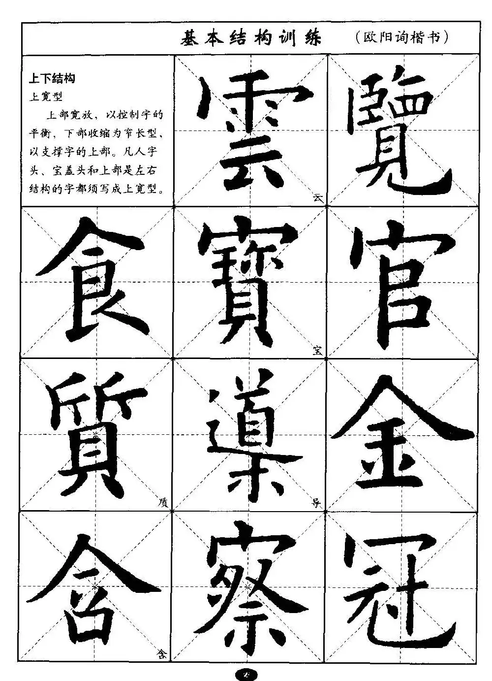 毛笔字帖大全--通用教程：欧阳询楷书 | 毛笔楷书字帖