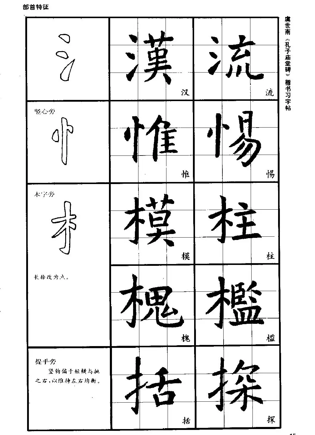 虞世南《孔子庙堂碑》楷书习字帖 | 毛笔楷书字帖