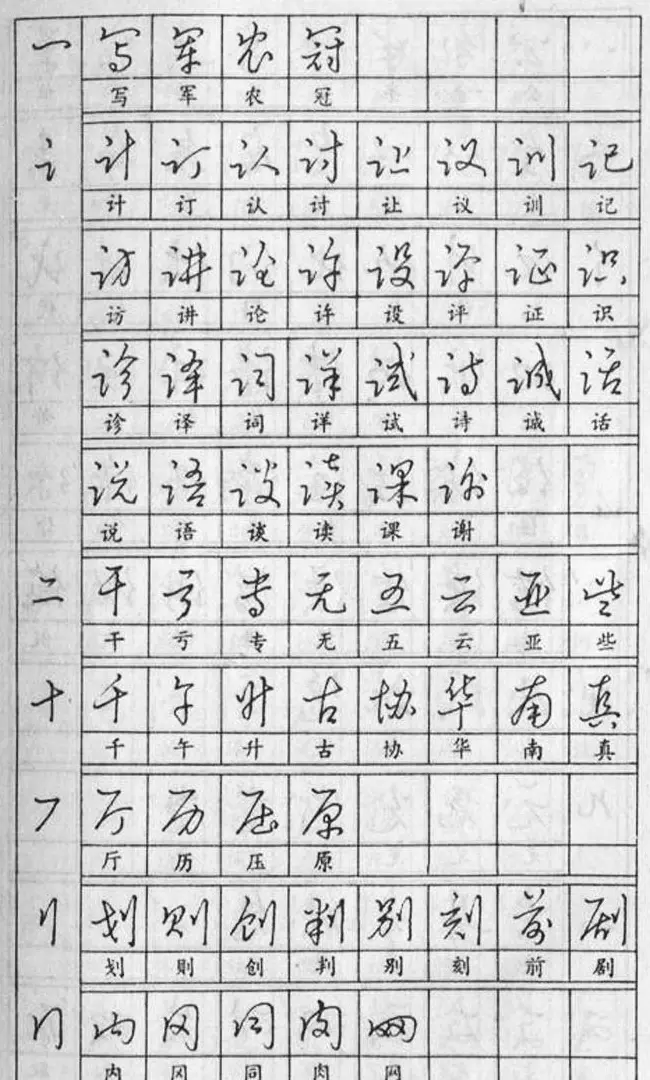 黄若舟经典字帖《怎样快写钢笔字》 | 硬笔书法字帖