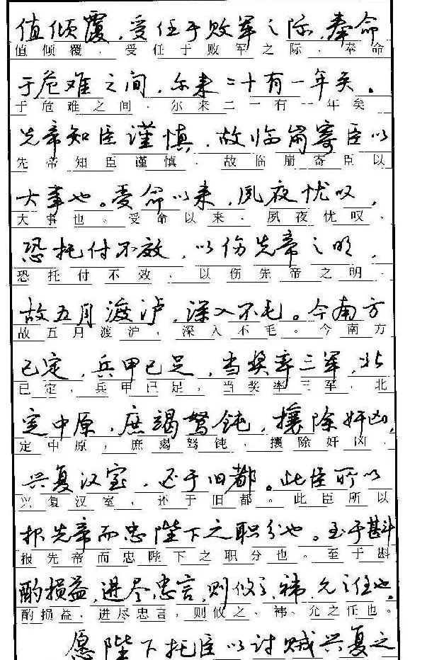 自学丛帖《学生古代散文名篇钢笔字帖》 | 硬笔书法字帖