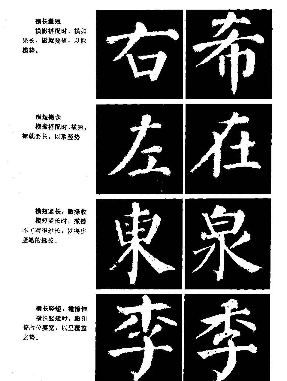 颜勤礼碑的笔画写法及部首组合法 | 毛笔楷书字帖