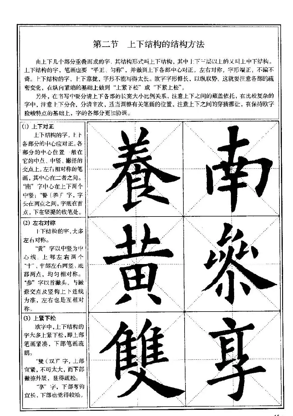 欧体书法教程《欧阳询楷书入门大字帖》 | 毛笔楷书字帖