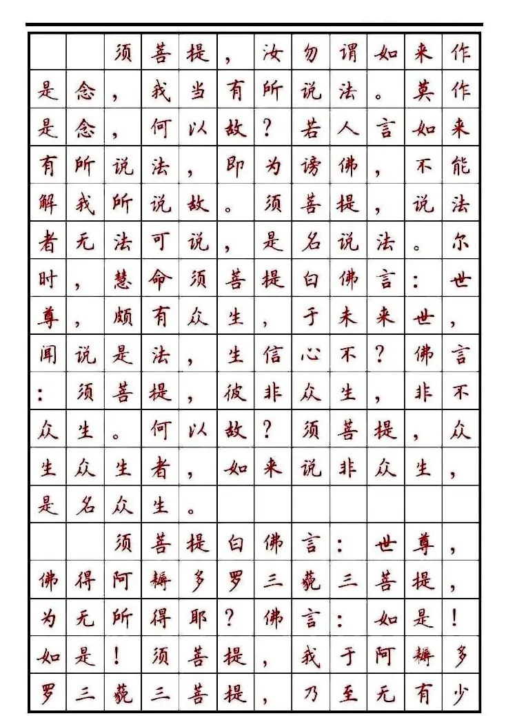 顾仲安楷书钢笔字帖《金刚经》 | 钢笔书法字帖