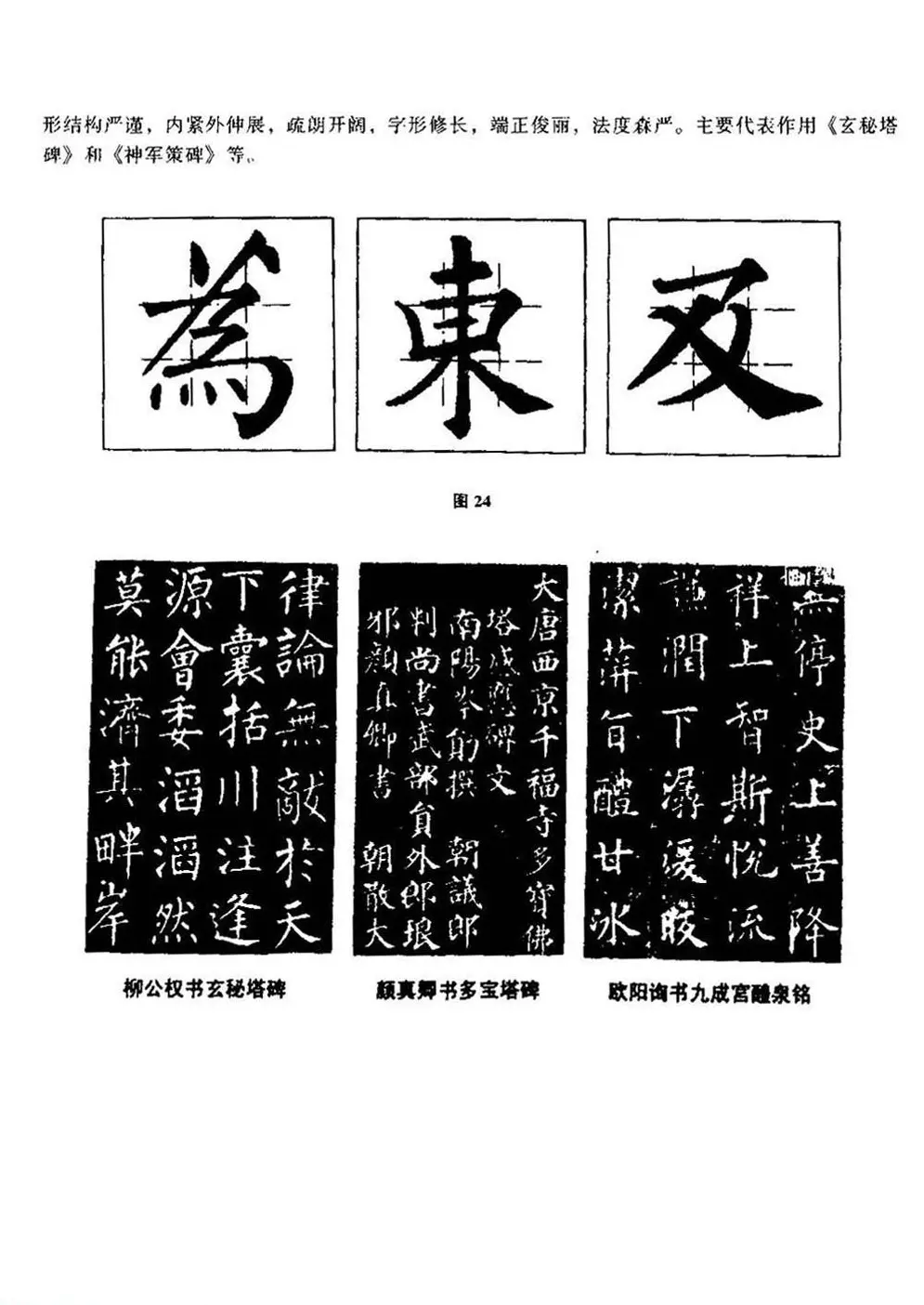 楷书教学《井字格柳体毛笔字帖》 | 毛笔楷书字帖