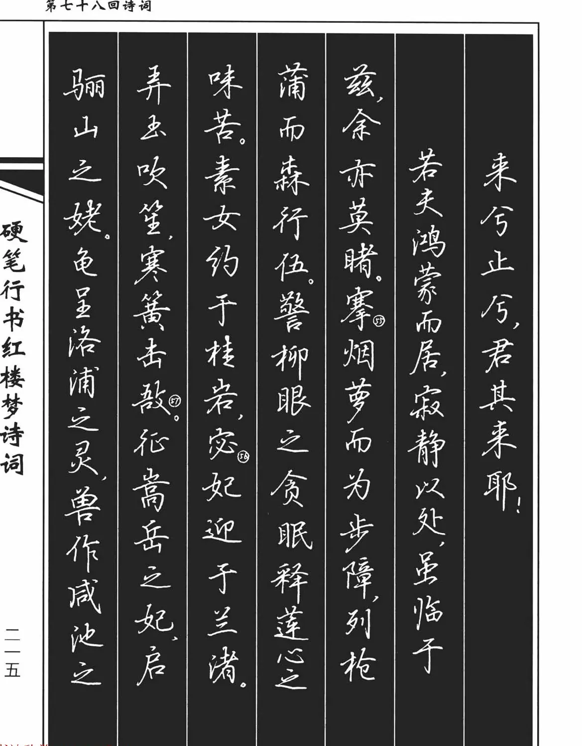 吴玉生钢笔字帖欣赏《硬笔行书红楼梦诗词》 | 硬笔书法字帖