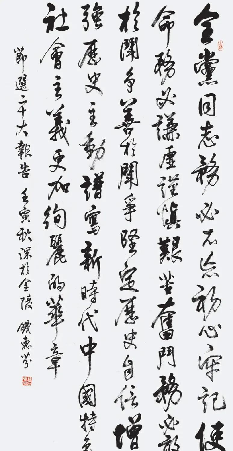 党员书家书写二十大报告选刊 | 书法展览作品